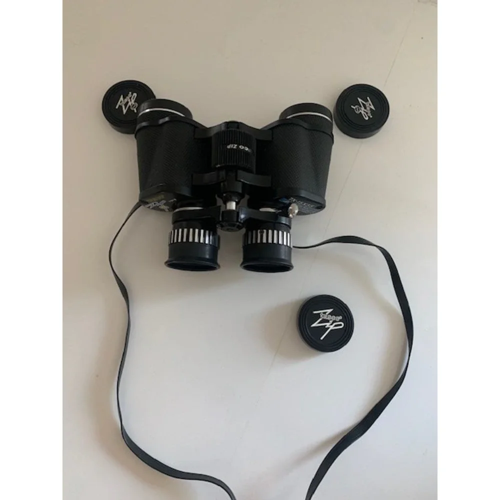 Tasco Zip 101Z Zoom Binoculars 7X-15X35mm with Case and Caps Vintage Optics